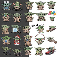 94 Baby Yod Ilustraciones Digital PNG| Clipart | Sticker