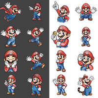 142 Mario Ilustraciones Digital PNG| Clipart | Sticker