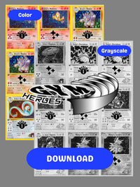 Gym: Heroes Imrpimible Master Set Binder Placeholders + Checklist (Descarga Digital)