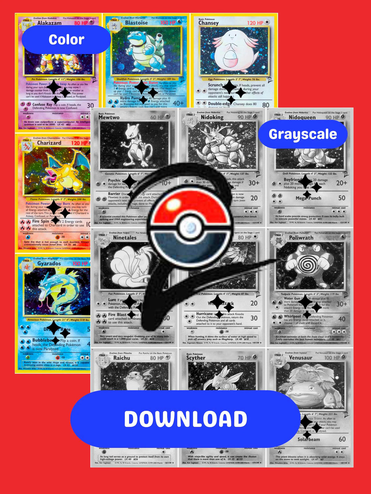 Base: Base Set 2 Binder Imprimible Master y Completo Set Binder Placeholders + Checklist (Descarga Digital)