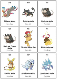 Pack (2) 1025 Pokedex