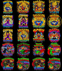 Bundle de Diseños Halftone para Camisetas PNG| DTF/DTG para camiseta Negra (Pack de 170 – Descarga Digital)