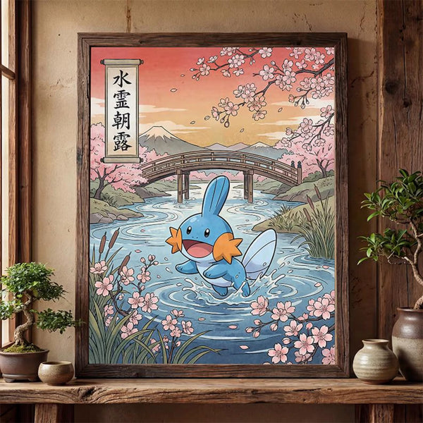 Wall Art Digital| Decoración Digital| Imprimir Enmarcar| Mudkip Fan Art