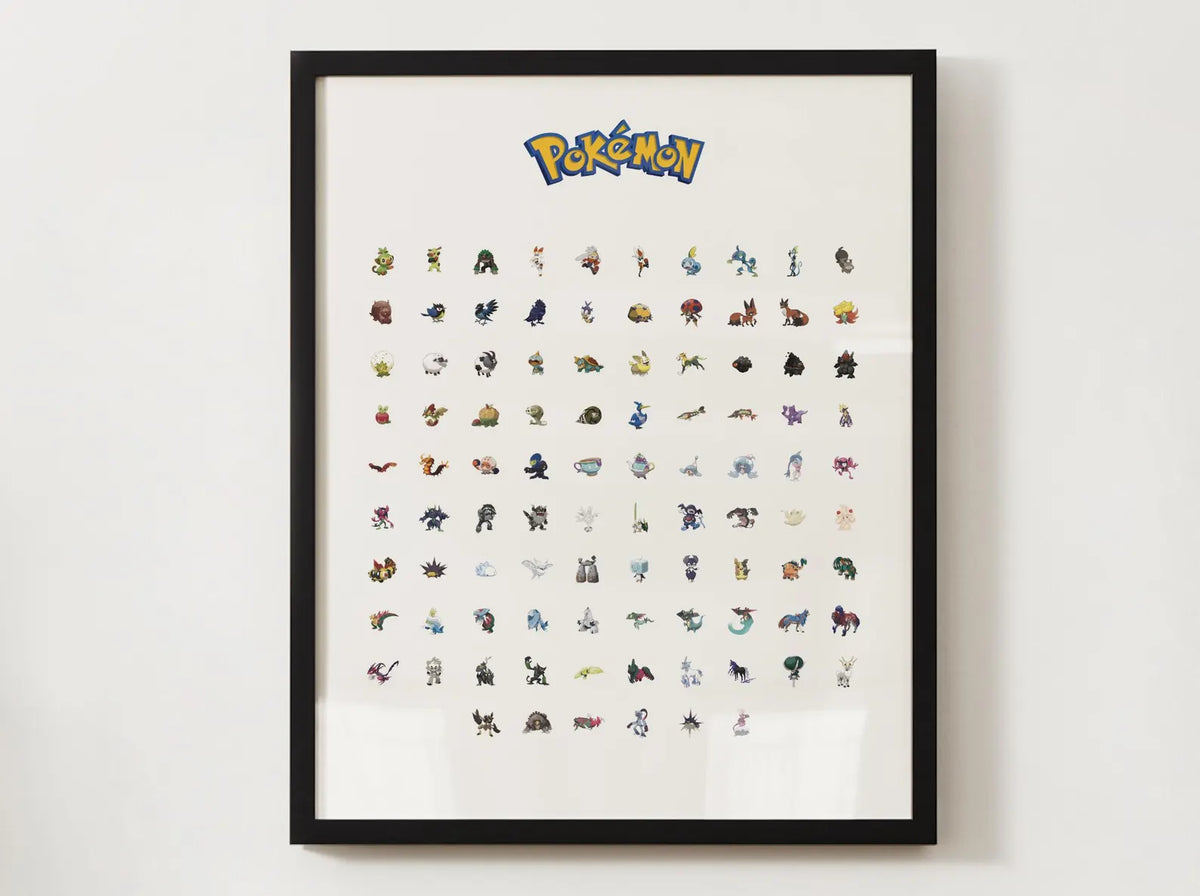 Cuadro Enmarcado Pokebreak| Pok 8° Generación