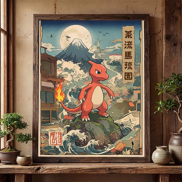 Wall Art Digital| Decoración Digital| Imprimir Enmarcar| Charmeleon Fan Art