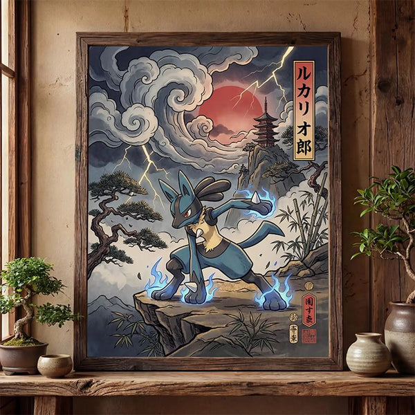 Wall Art Digital| Decoración Digital| Imprimir Enmarcar| Lucario Poster