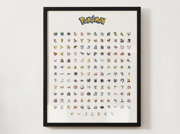 Cuadro Enmarcado Pokebreak| Poke 1° Generación