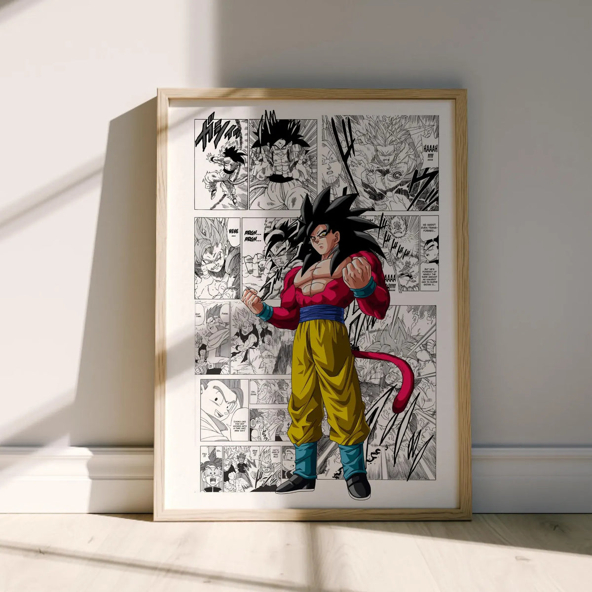 Cuadro Enmarcado Dragon| Dragon ball goku super sayayin 4