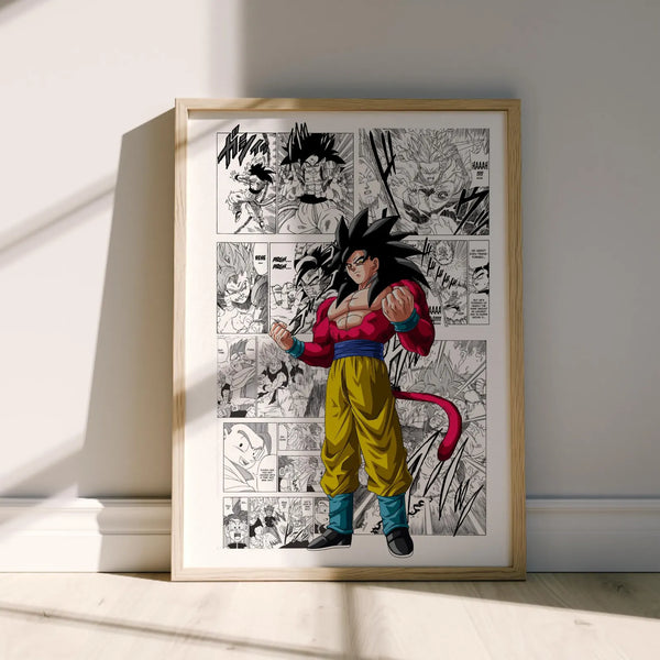 Cuadro Enmarcado Dragon| Dragon ball goku super sayayin 4
