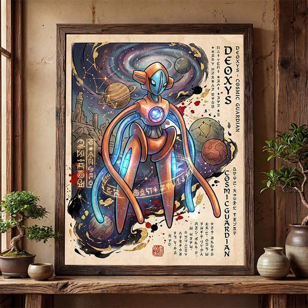 Cuadro Enmarcado Pokebreak| Deoxys Fan Art