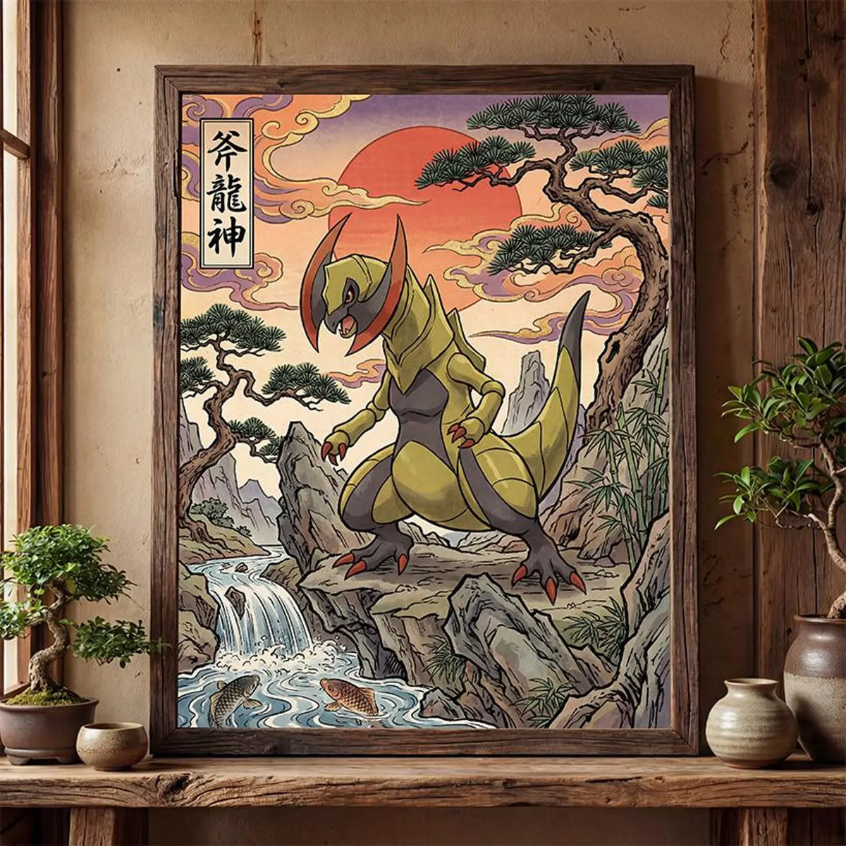 Cuadro Enmarcado Pokebreak| Haxorus Fan Art