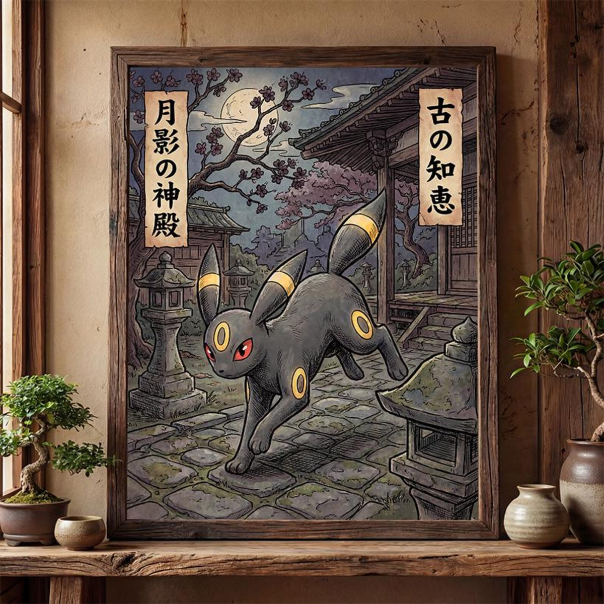 Cuadro Enmarcado Pokebreak| Umbreon Fan Art