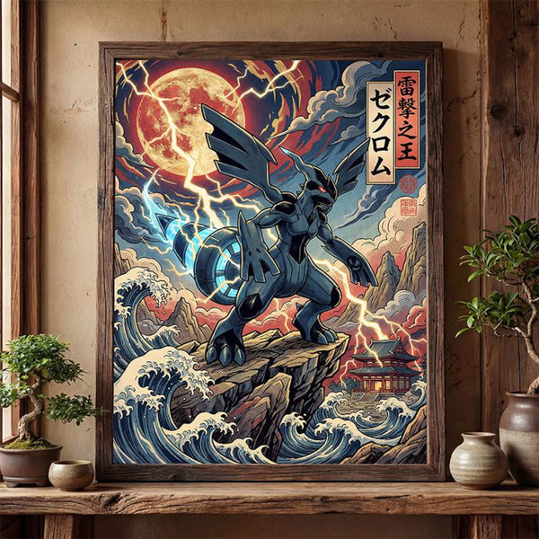 Cuadro Enmarcado Pokebreak| Zekrom Fan Art
