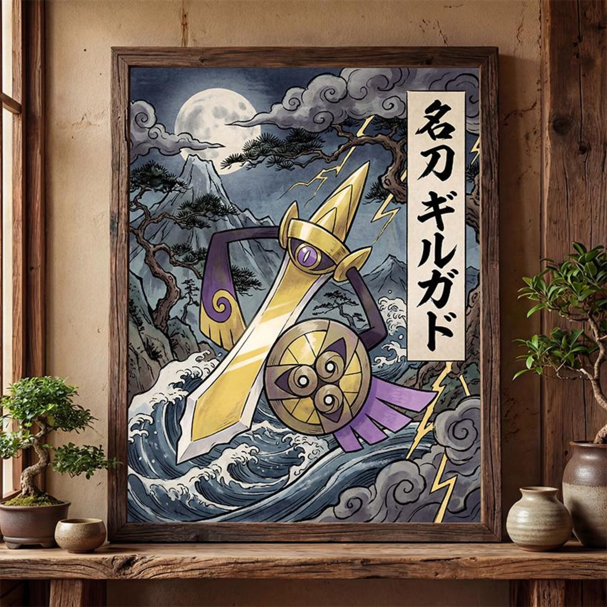 Cuadro Enmarcado Pokebreak| Aegislash Fan Art