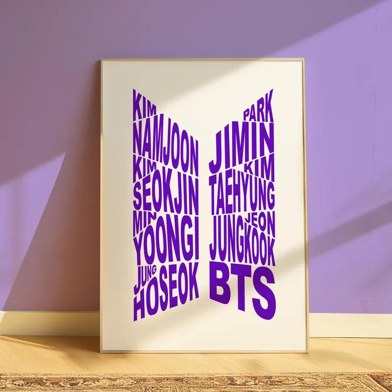 Cuadro Enmarcado | BTS OT7