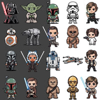 Star War 66 Ilustraciones Digital PNG| Clipart | Sticker
