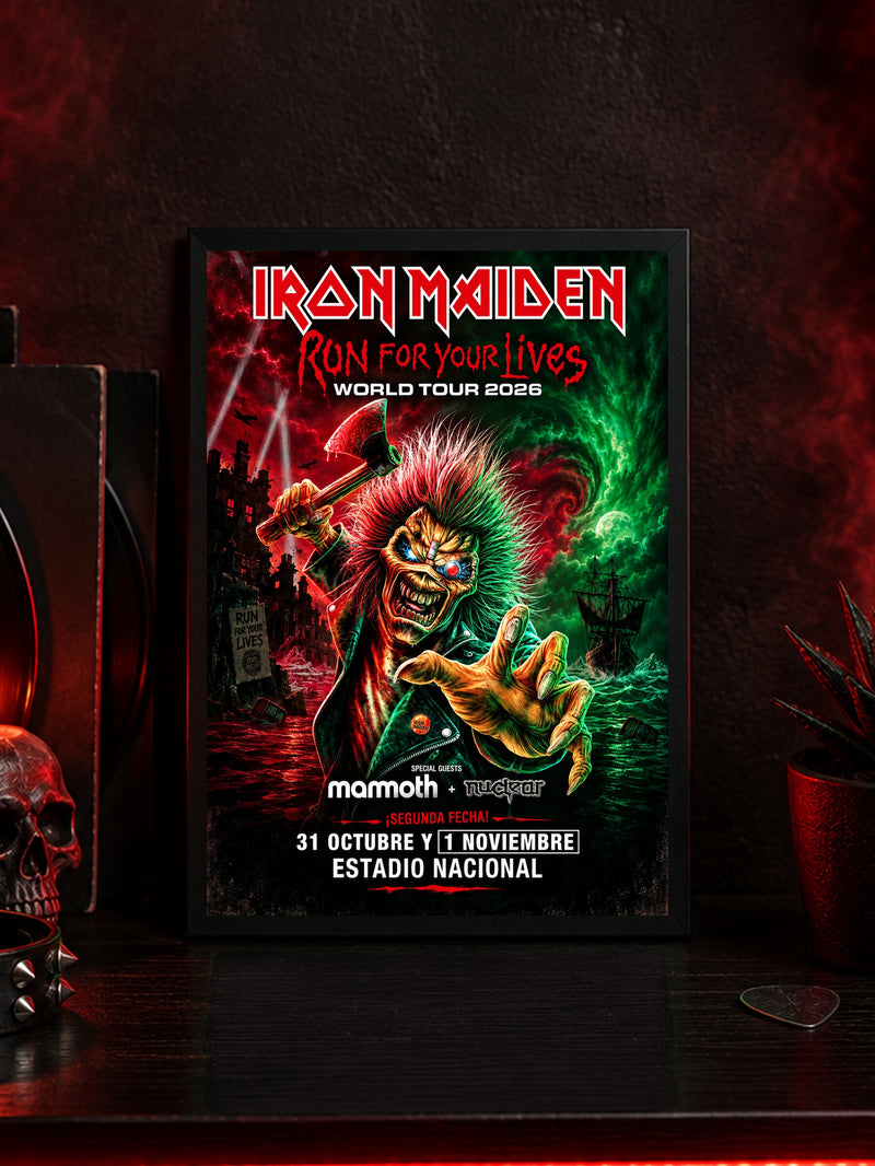 Cuadro Iron Maiden - Run For Your Lives World Tour 2026