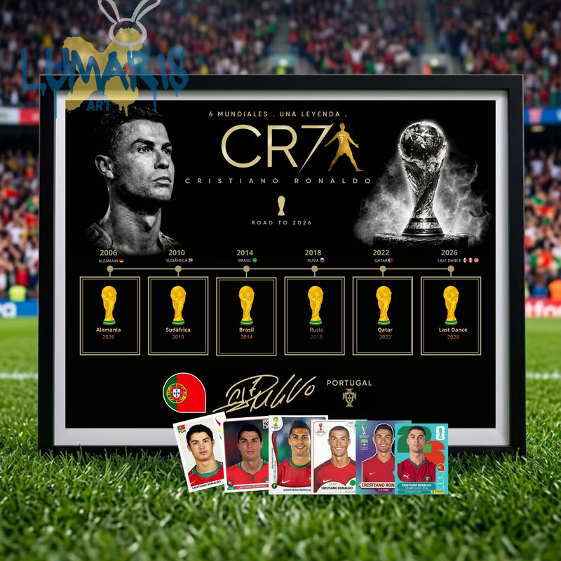 CR7 y Messi láminas