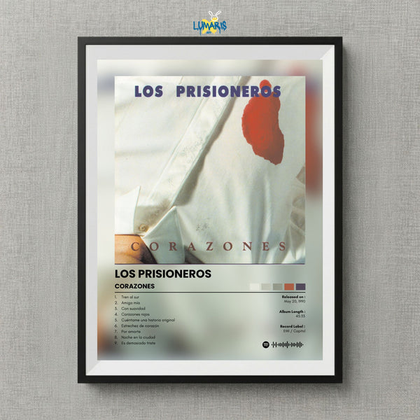 Cuadro Album Los Prisioneros- Corazones