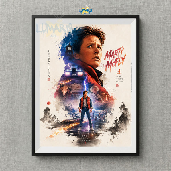 Cuadro Volver al futuro - Marty mcfly
