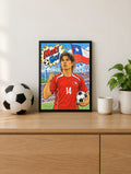 Cuadro Mati Gol Fernández marco negro 30x40