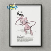 Cuadros decorativos Pokemon 1 generacion (20 Designs)