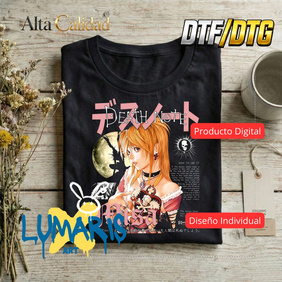 Misa Amane | Digital PNG | Semitono| DTF-DTG