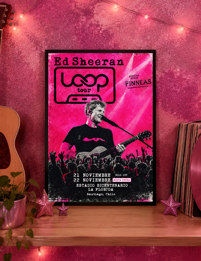 Cuadro Ed Sheeran - Loop Tour Santiago