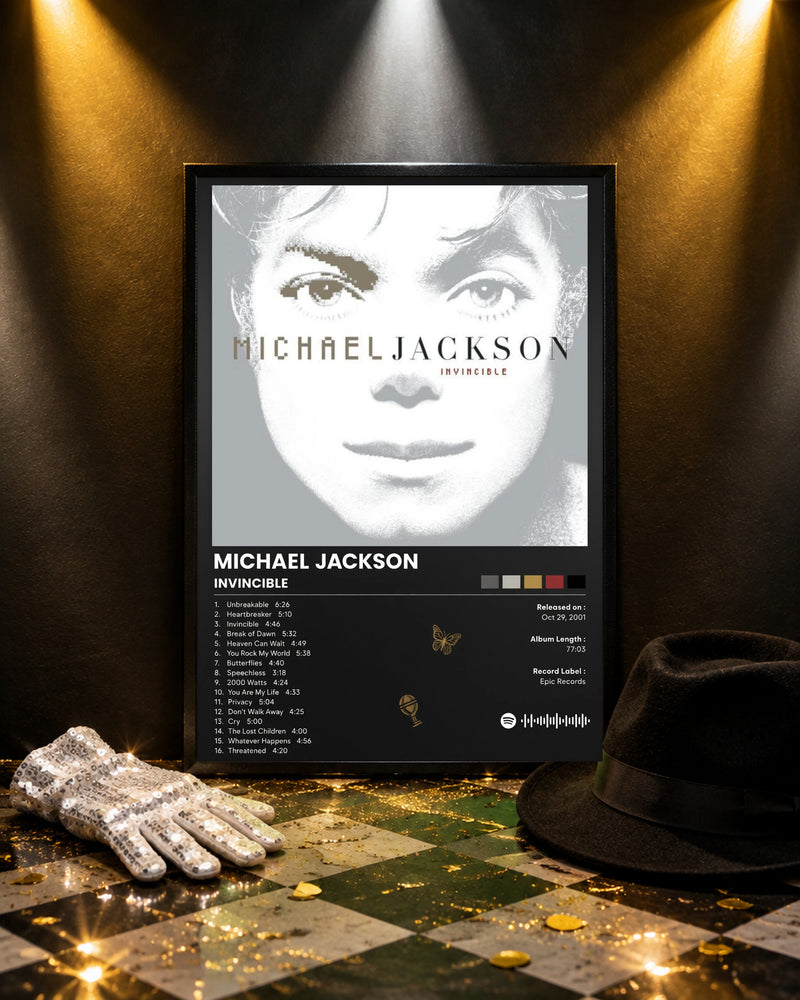 Cuadro Spotify Michael Jackson - Invincible