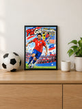 Cuadro PiniGol marco negro 30x40