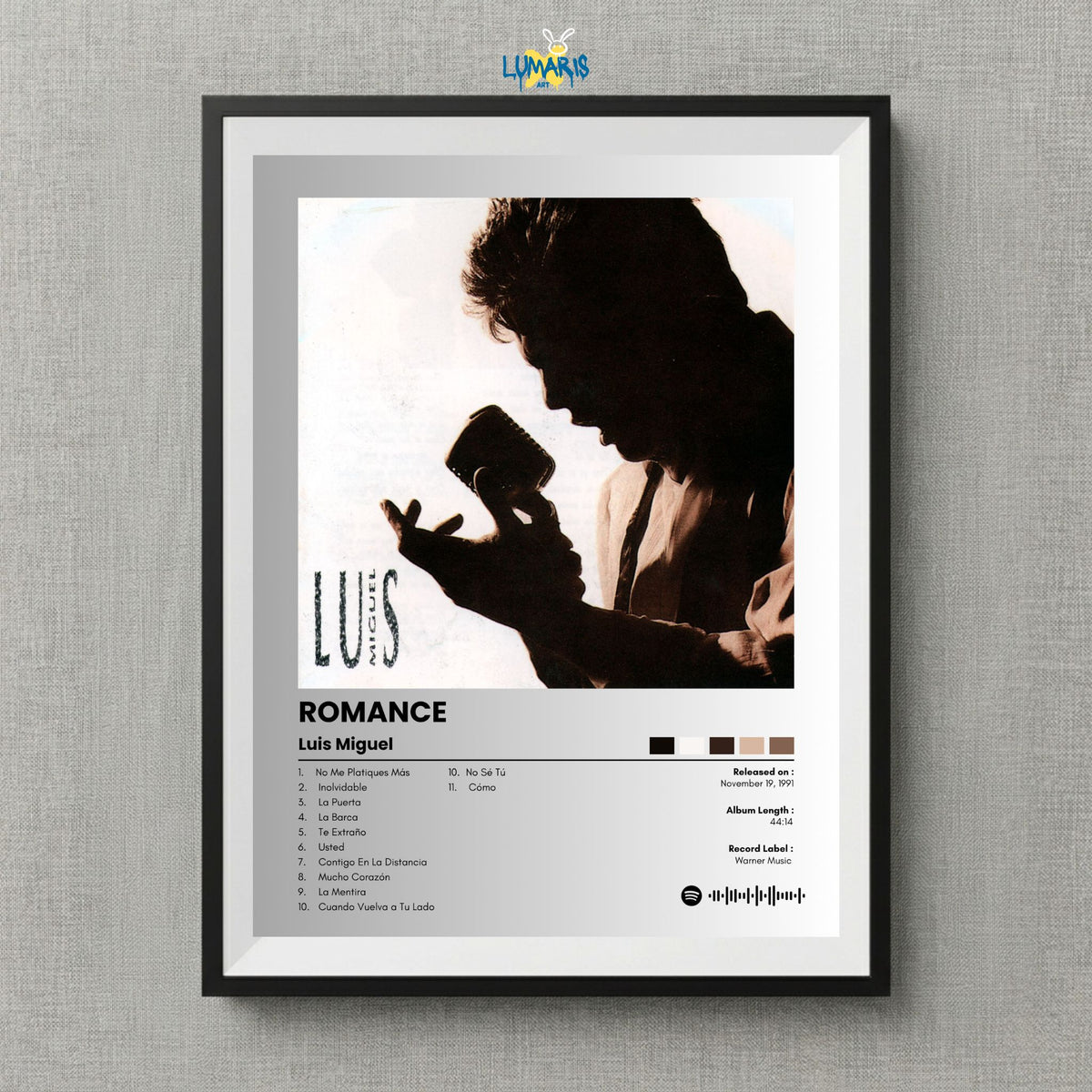 Cuadro Luis Miguel - Romance