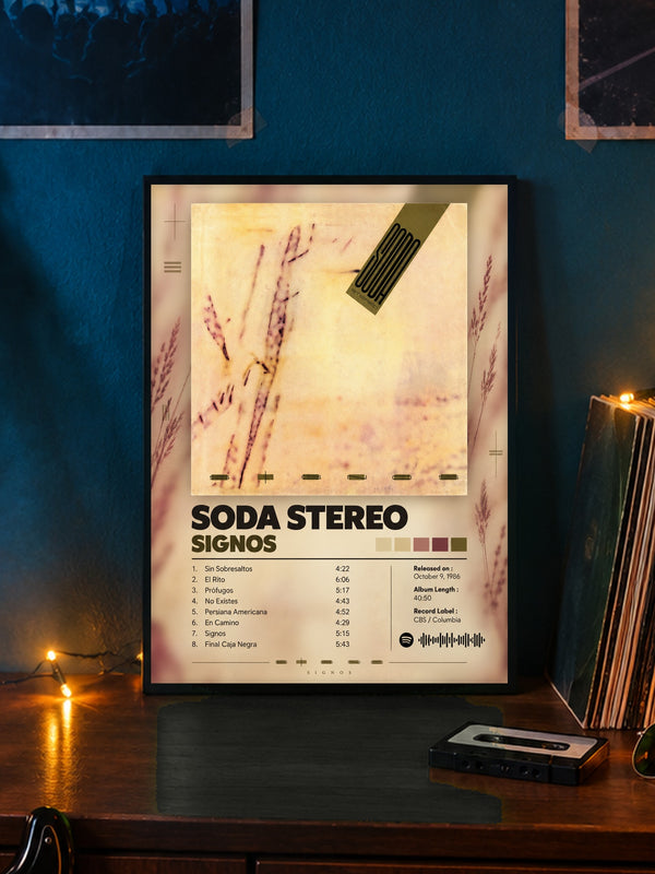 Cuadro Spotify Soda Stereo Signos