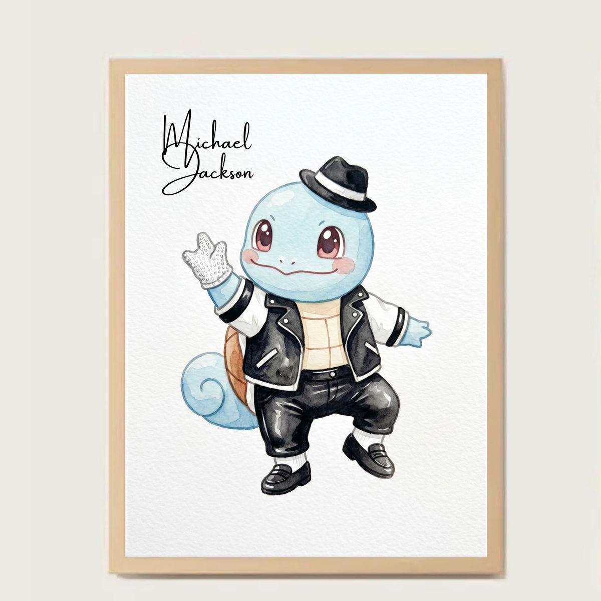 Cuadro Squirtle Michael Jackson