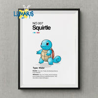 Cuadros decorativos Pokemon 1 generacion (20 Designs)