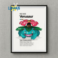 Cuadros decorativos Pokemon 1 generacion (20 Designs)