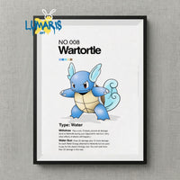 Cuadros decorativos Pokemon 1 generacion (20 Designs)