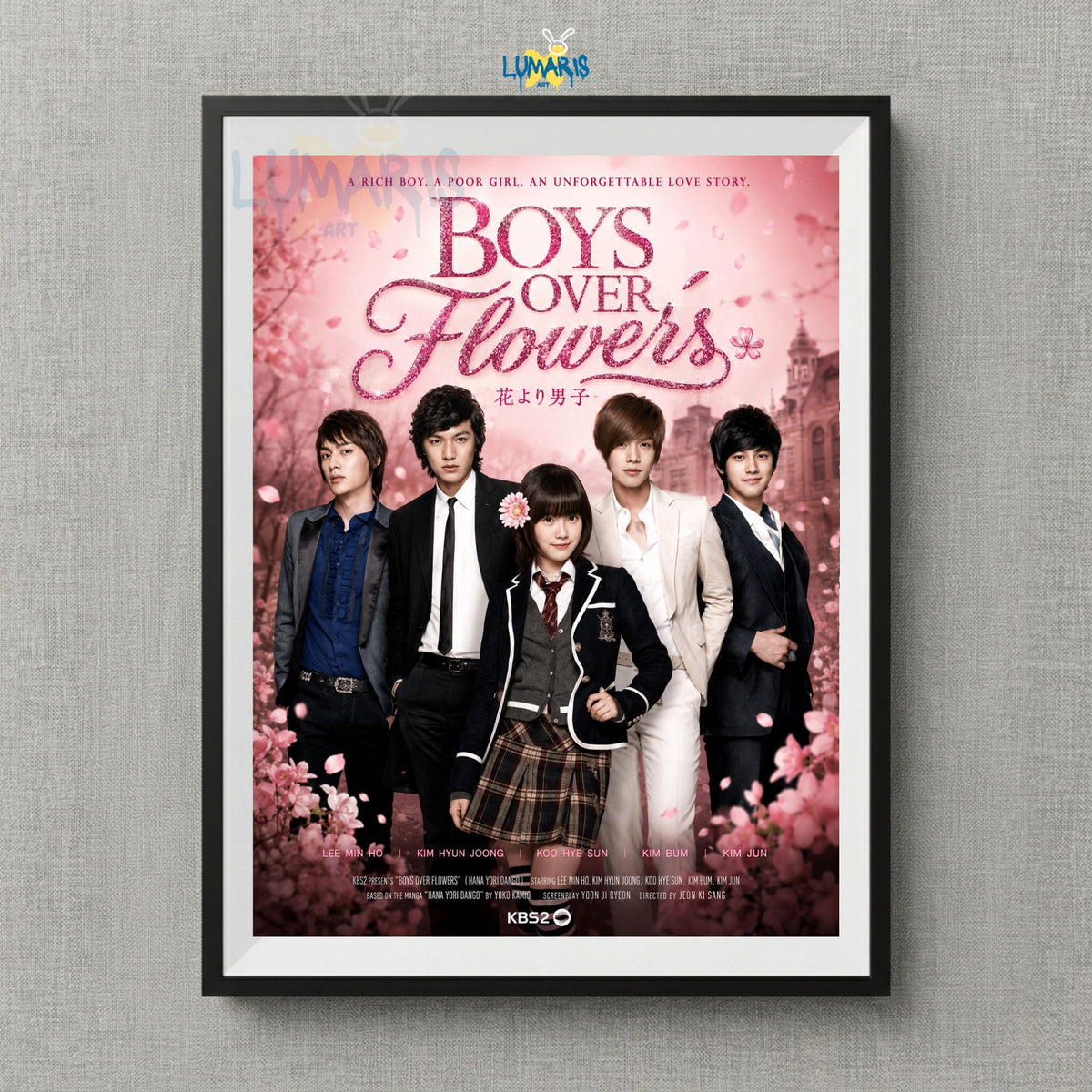 Cuadro Boy over flowers